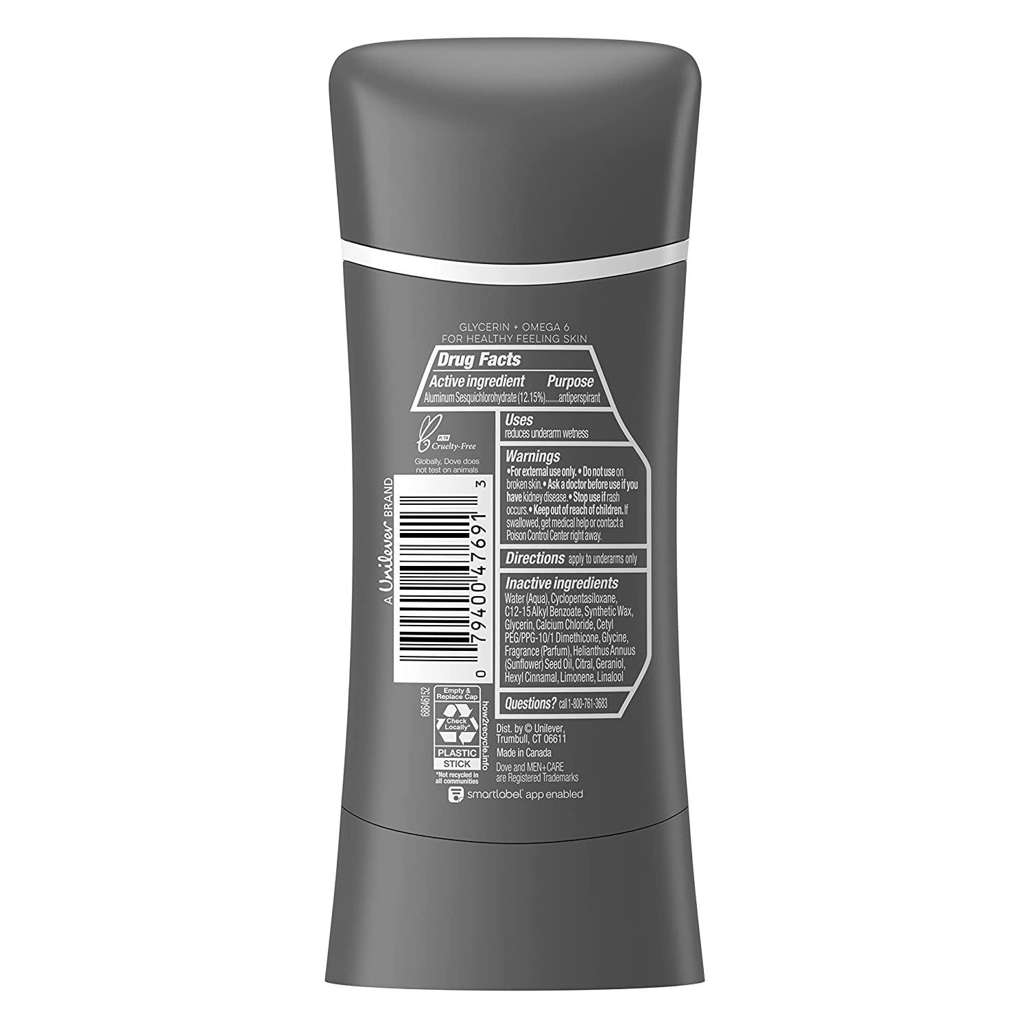Dove Men+Care Antiperspirant hydrating, water-based deodorant Ocean Breeze our best non-irritant formula 2.6 Ounce (Pack of 2) - Image 2